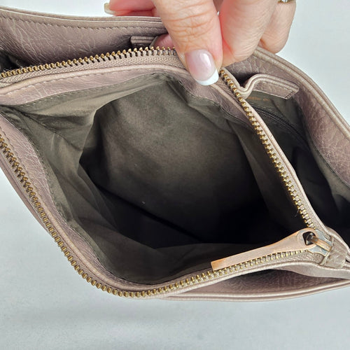 Matt & Nat Vegan Leather Crossbody Shoulder Bag Taupe
