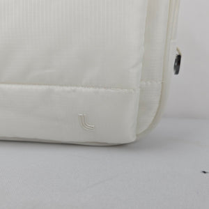 Lole Women's White Quilted Puffer Crossbody Belt Bag