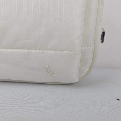 Lole Women's White Quilted Puffer Crossbody Belt Bag