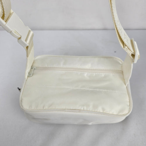 Lole Women's White Quilted Puffer Crossbody Belt Bag