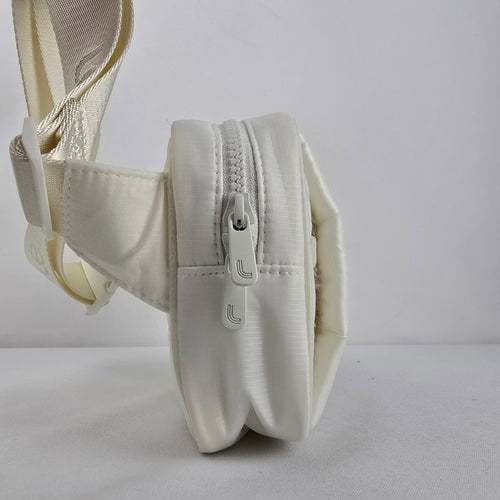 Lole Women's White Quilted Puffer Crossbody Belt Bag