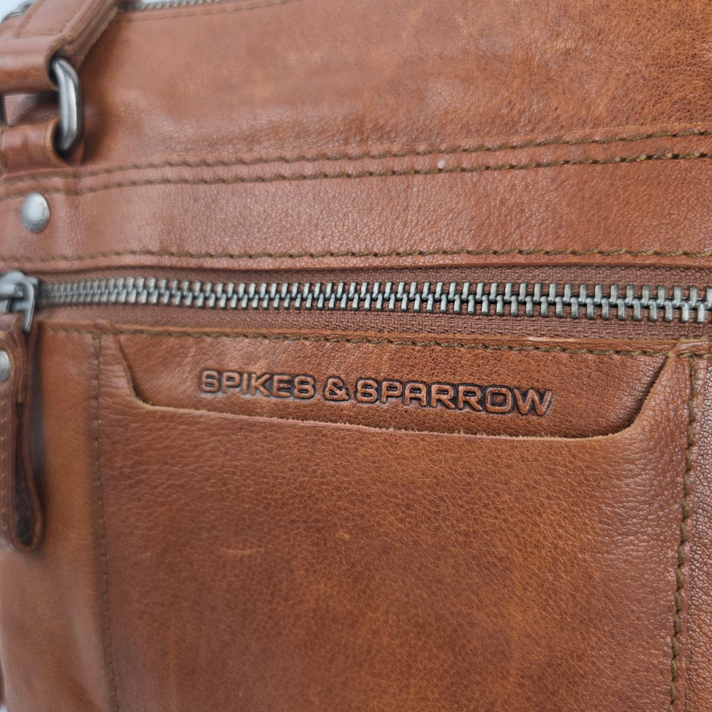 Spikes & Sparrow Brown Leather Crossbody Bag