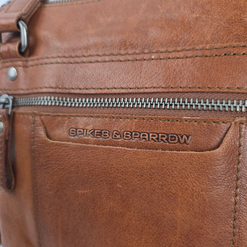 Spikes & Sparrow Brown Leather Crossbody Bag