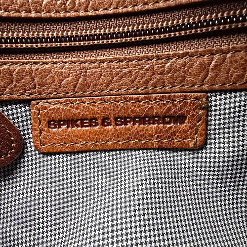 Spikes & Sparrow Brown Leather Crossbody Bag