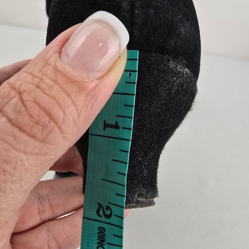 Vintage Current Attractions Black Suede Lace Up Victorian Boots Size 7.5
