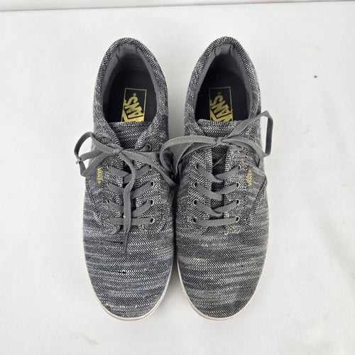 Vans Atwood Women's Grey Chambray Lace-Up Sneakers Size 10