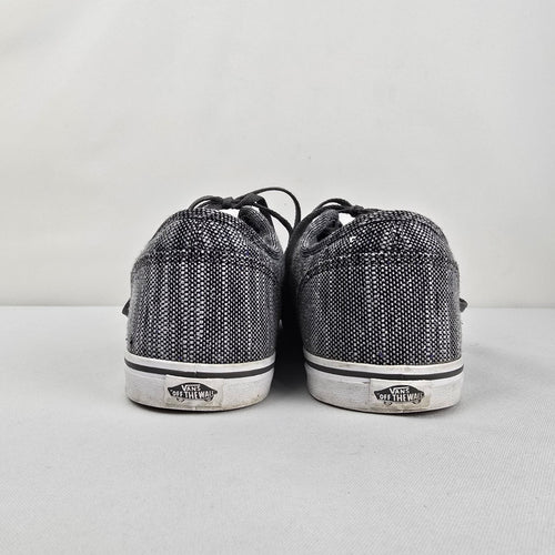 Vans Atwood Women's Grey Chambray Lace-Up Sneakers Size 10