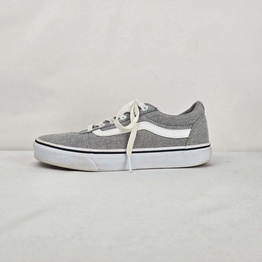Vans Old Skool Grey Canvas Sneakers Size 8