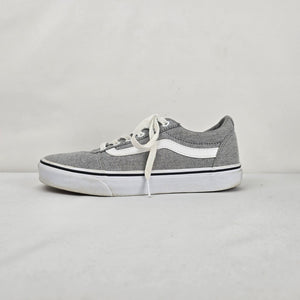 Vans Old Skool Grey Canvas Sneakers Size 8