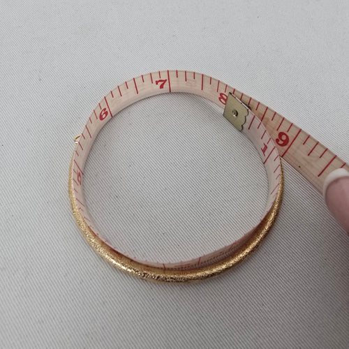Gold Tone Textured Etched Hinged Bangle Bracelet