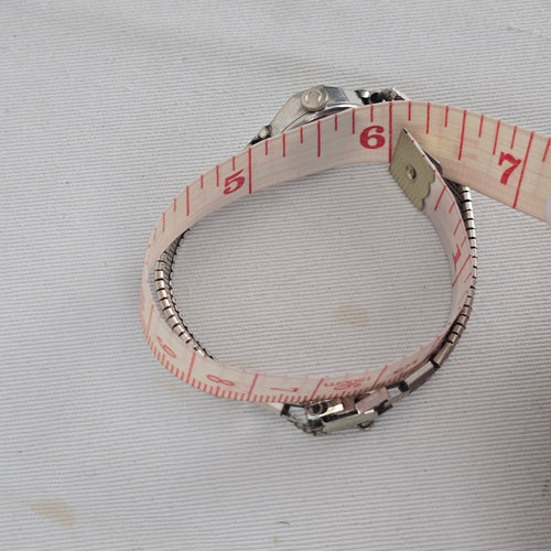Caravelle Swiss Made 1/20th 12k Gold Silver Tone Vintage Wristwatch