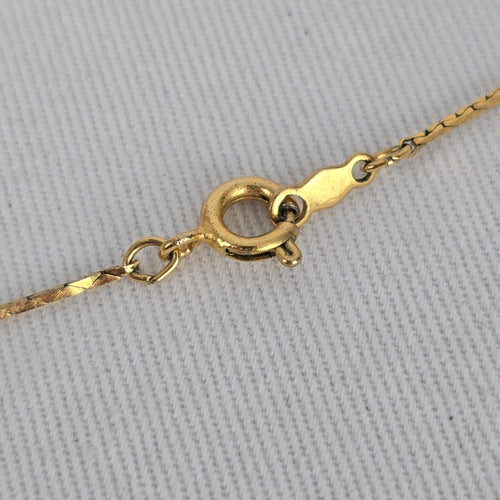 Vintage Gold Tone Hummingbird Pendant Necklace Green Blue Enamel Bird