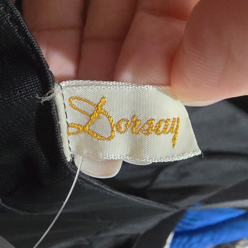 Vintage Dorasy Black Adjustable Strap Lingerie Full Slip Dress Size M