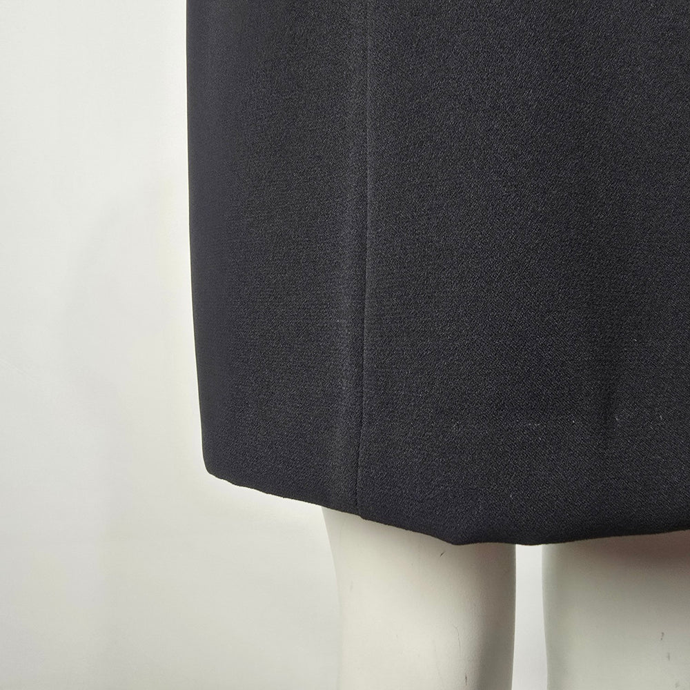 Vintage Mark Edwards Evening Black Halter Neck Sheath Dress Size 8