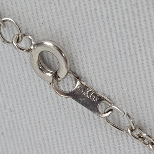 925 Sterling Silver Modern Open Circle Donut Pendant Necklace