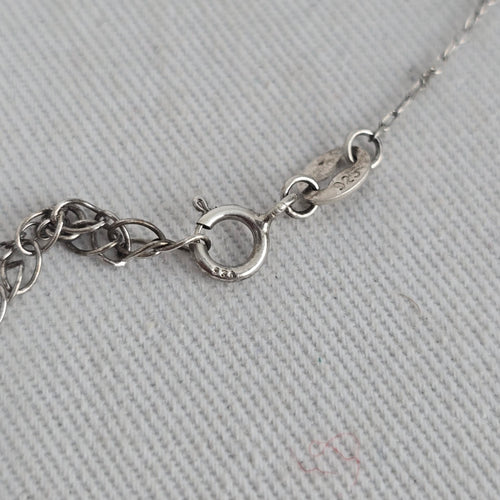 925 Sterling Silver Cushion Cut Clear Cubic Zirconia Halo Pendant Necklace