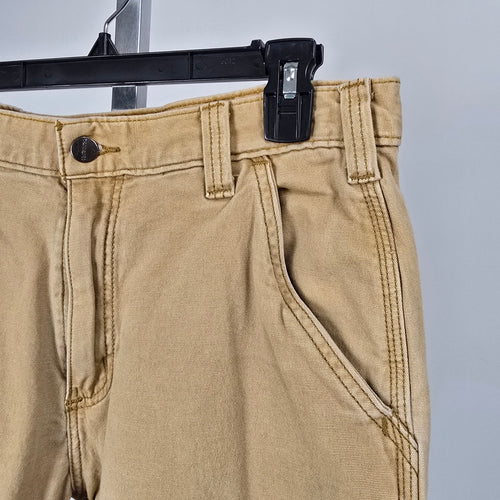 Carhartt Relaxed Fit Double Knee Pants Khaki Canvas Size 32x32