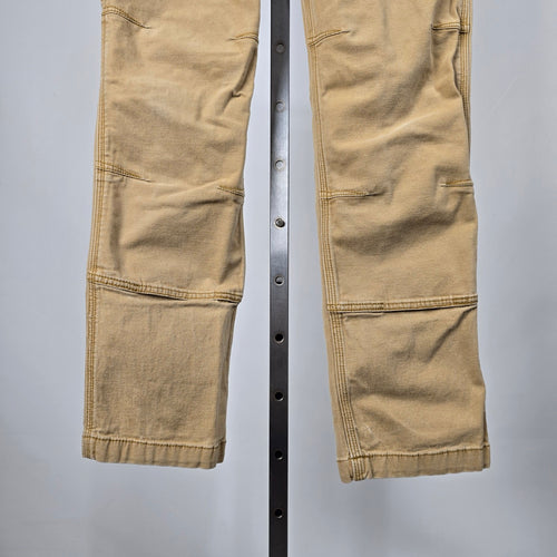 Carhartt Relaxed Fit Double Knee Pants Khaki Canvas Size 32x32