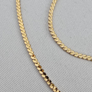 Vintage Clear Fluted Heart Pendant Necklace Gold Tone Chain Large Statement