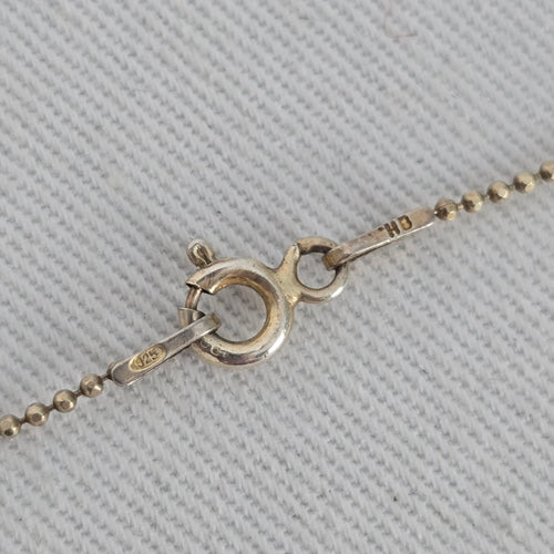 Hillberg & Berk 925 Sterling Silver Gold Tone Teardrop Charm Pendant Necklace