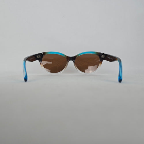 Panama Jack Polarized OP0322 Brown Teal Ombre Butterfly Sunglasses