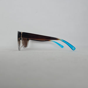 Panama Jack Polarized OP0322 Brown Teal Ombre Butterfly Sunglasses