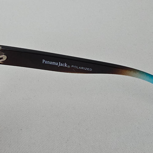 Panama Jack Polarized OP0322 Brown Teal Ombre Butterfly Sunglasses