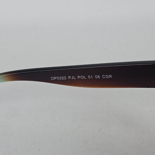 Panama Jack Polarized OP0322 Brown Teal Ombre Butterfly Sunglasses