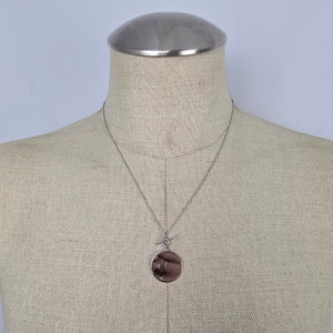 Rare Melanie Auld x Cara Jourdan (CJxMA) Silver Disc Toggle Necklace
