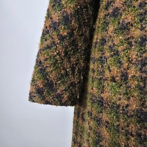 Vintage 60s 70s Seigal England Plaid Wool Coat D.H. Evans London Size M/L