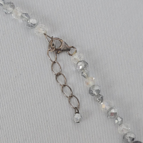 Multi-Strand Pearl & Quartz Statement Necklace 925 Clasp