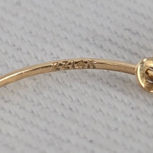 14K Gold Cross Charm Hoop Earrings Tiny Dainty Religious Endless Hoops