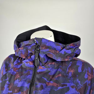 Lululemon Rain For Daze Jacket II Purple Camo Hooded Rain Jacket Women's 6
