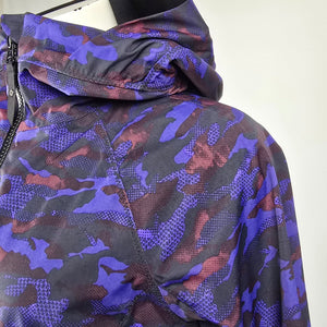 Lululemon Rain For Daze Jacket II Purple Camo Hooded Rain Jacket Women's 6