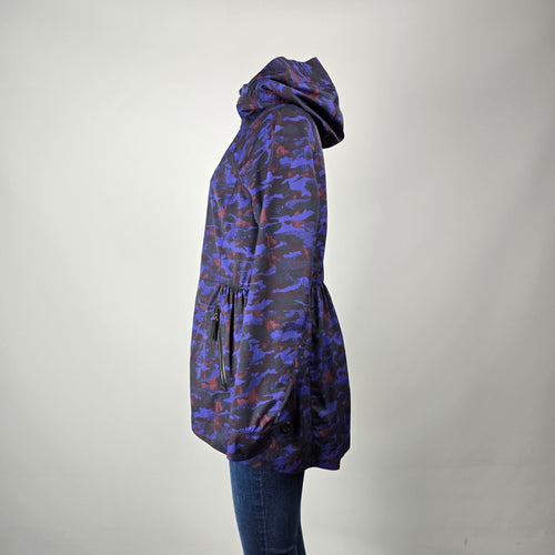 Lululemon Rain For Daze Jacket II Purple Camo Hooded Rain Jacket Women's 6