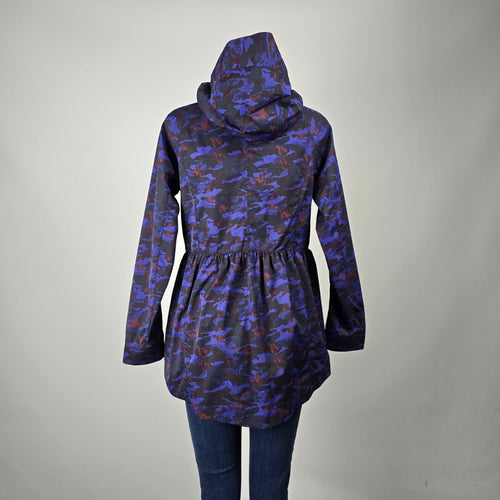 Lululemon Rain For Daze Jacket II Purple Camo Hooded Rain Jacket Women's 6