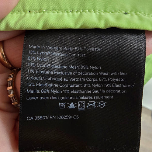 Lululemon Lime Green Hooded Lightweight Zip-Up Running Jacket Women's Size 10