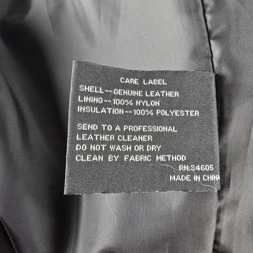 Vintage Y2k Best Buy Geek Squad Genuine Leather Jacket Size L