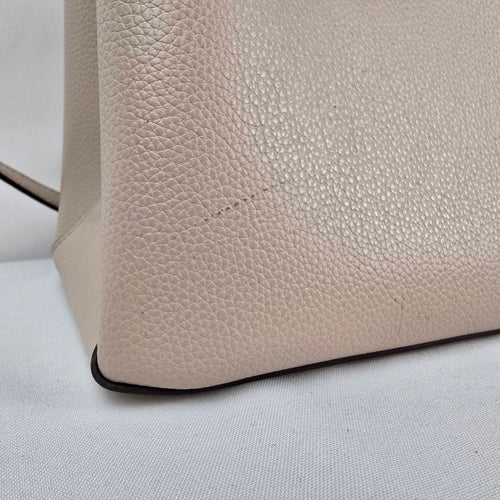 Kate Spade New York Eva Top Zip Leather Satchel Crossbody Tote Bag Warm Beige