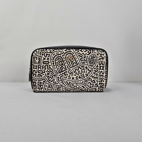 Coach x Disney x Keith Haring Mickey Mouse Cosmetic Case Travel Pouch CT436