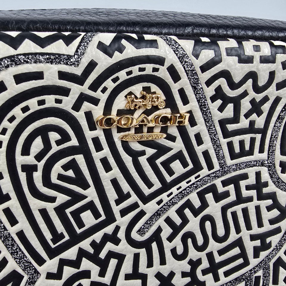 Coach x Disney x Keith Haring Mickey Mouse Cosmetic Case Travel Pouch CT436