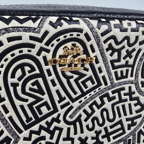 Coach x Disney x Keith Haring Mickey Mouse Cosmetic Case Travel Pouch CT436
