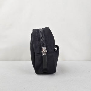 Lululemon City Essentials Black Zip Travel Cosmetic Makeup Pouch Bag