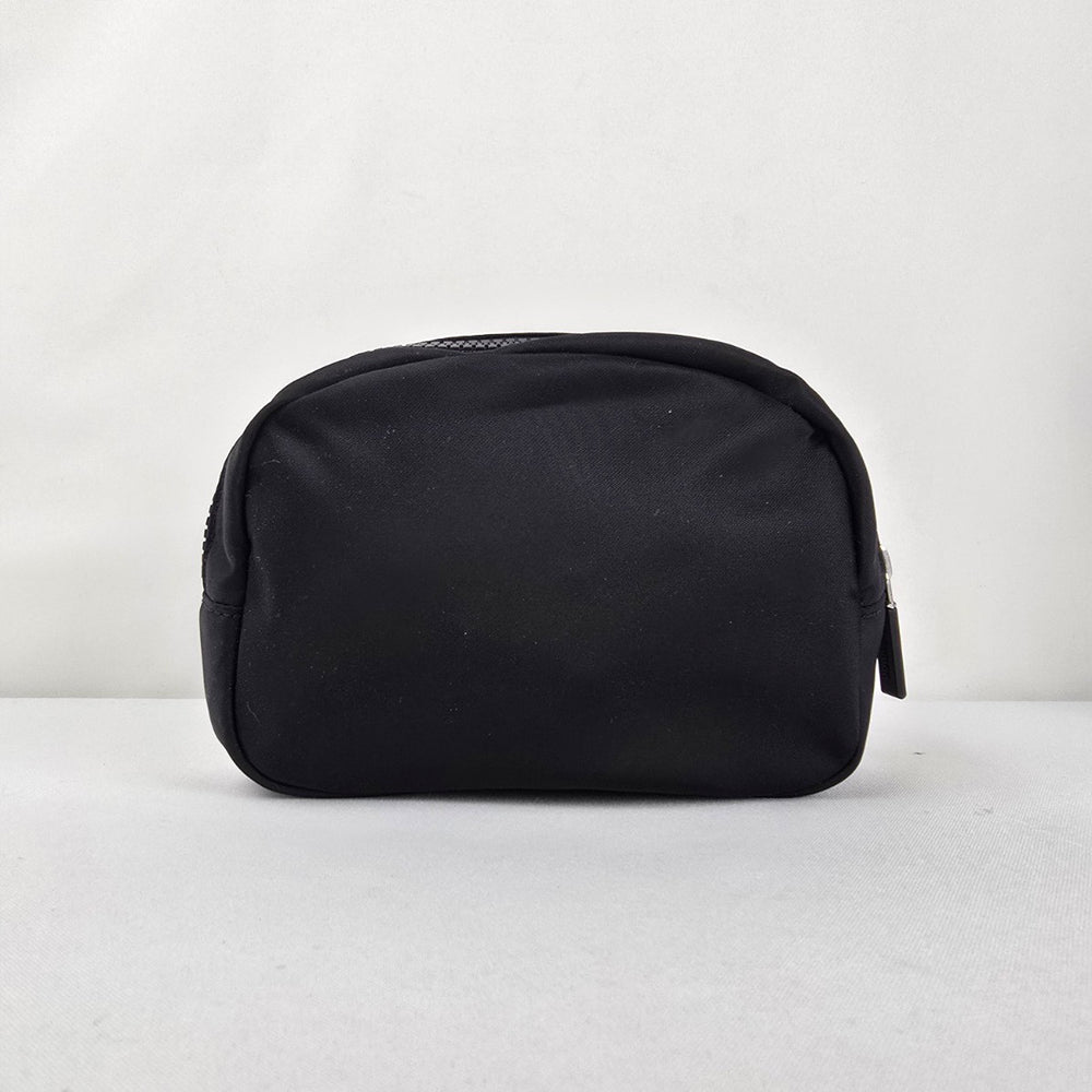 Lululemon City Essentials Black Zip Travel Cosmetic Makeup Pouch Bag