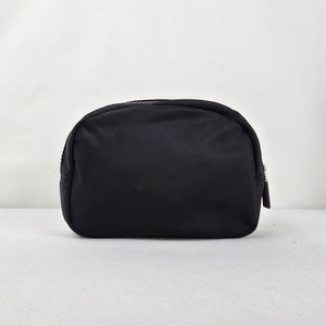 Lululemon City Essentials Black Zip Travel Cosmetic Makeup Pouch Bag