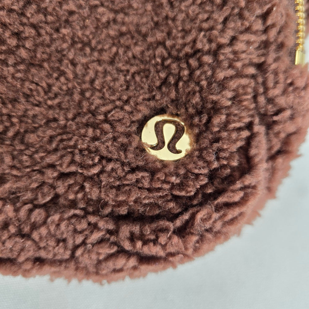 Lululemon Everywhere Belt Bag Large 2L Fleece Brown Gold Hardware