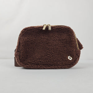 Lululemon Everywhere Belt Bag Large 2L Fleece Brown Gold Hardware