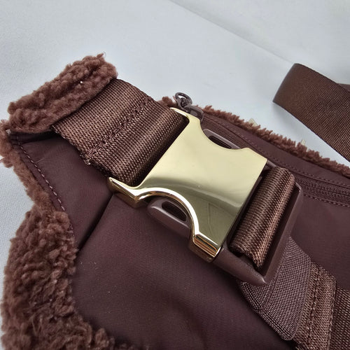 Lululemon Everywhere Belt Bag Large 2L Fleece Brown Gold Hardware