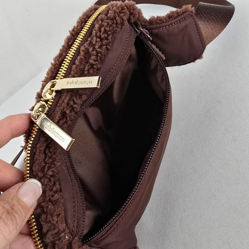 Lululemon Everywhere Belt Bag Large 2L Fleece Brown Gold Hardware