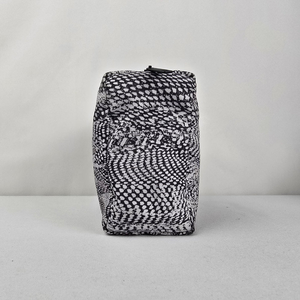 Lululemon All Your Small Things Pouch Black White Snakeskin Print Cosmetic Travel Bag